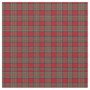 Tecido Tartan Clan Stewart Xadrez Padrão Vermelho Verific