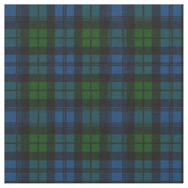 Tecido Tartan das forças armadas de Campbell do clã (Detalhe)