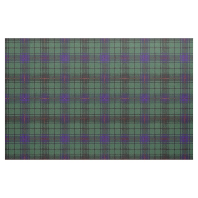 Tecido Tartan do Scottish da xadrez do clã de Davidson (Jarda)
