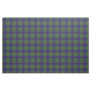 Tecido Tartan do Scottish da xadrez do clã de Johnston