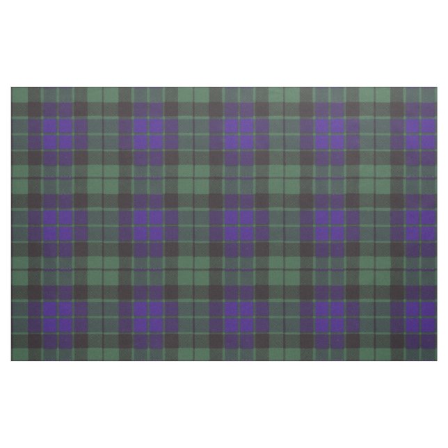 Tecido Tartan do Scottish da xadrez do clã de Mackay (Jarda)