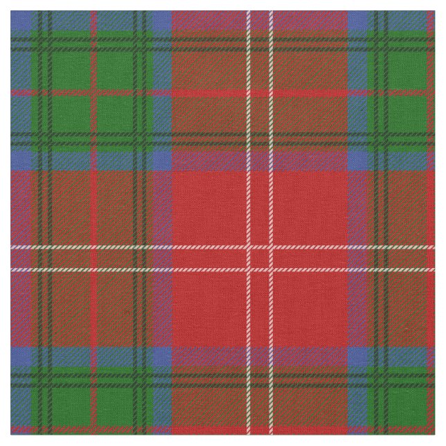 Tecido Tartan escocês do clã de Chisholm (Detalhe)