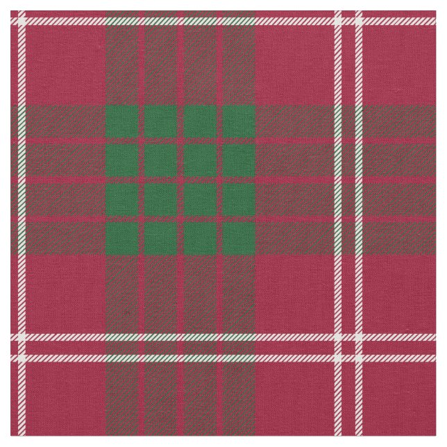 Tecido Tartan escocês do clã de Crawford (Detalhe)