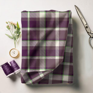 Tecido Tartan Pattern EggPlant e Green ID210