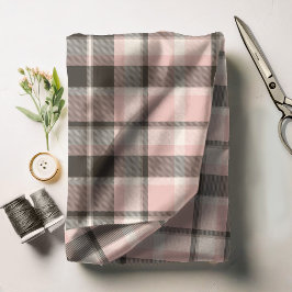 Tecido Tartan Pattern Pink and Cinza ID210