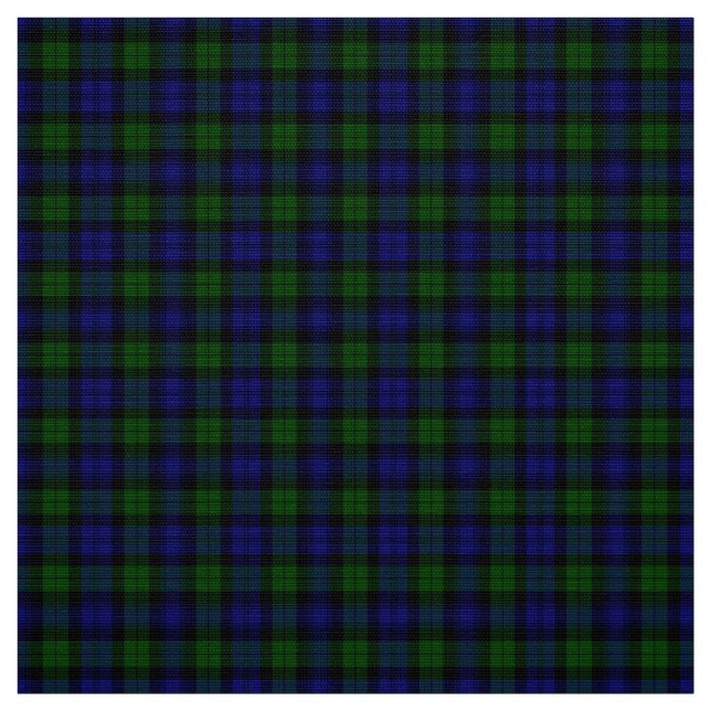 Tecido Tartan preto do relógio (Modelo)