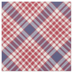Tecido Tartan sem emenda azul branco vermelho
