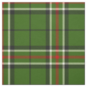 Tecido Tartan Verde, Preto, Vermelho e Branco
