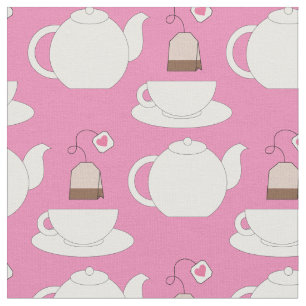 Tecido Tea Cup e Café de Cuta Pote Barista