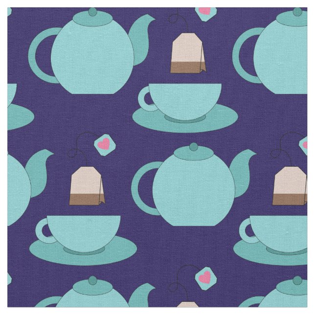 Tecido Tea Cup e Café de Cuta Pote Barista (Detalhe)