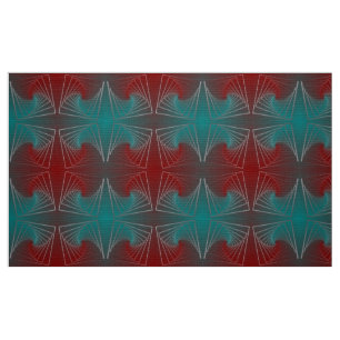 Tecido teal burgundy spin