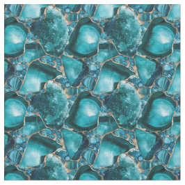 Tecido Teal Gemstones