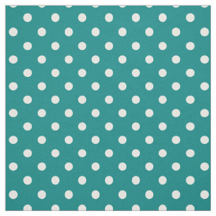 Tecido Teal Green Bolinhas