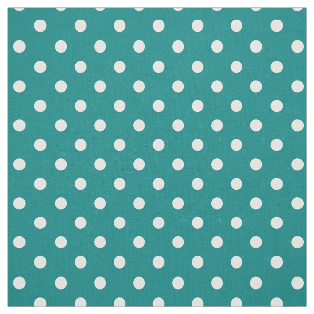 Tecido Teal Green Bolinhas (Modelo)