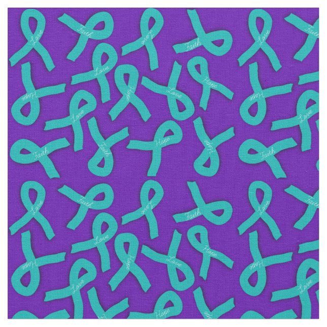 Tecido Teal Ribbons (Detalhe)
