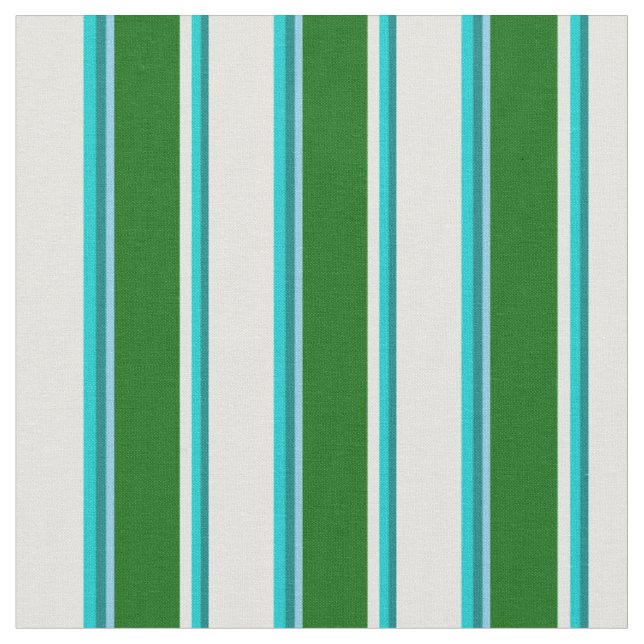 Tecido Teal, Turquesa, Ciano Claro, Verde Escuro e Azul C (Detalhe)