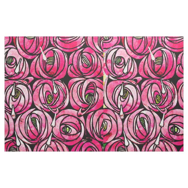 Tecido Tecido-Abstrato-Charles Rennie Mackintosh 1 (Fat Quarter)