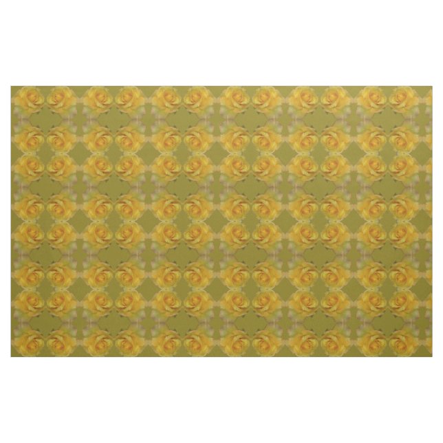 Tecido Tecido Amarelo Tecido Rosa Dourado rosa Flo (Fat Quarter)