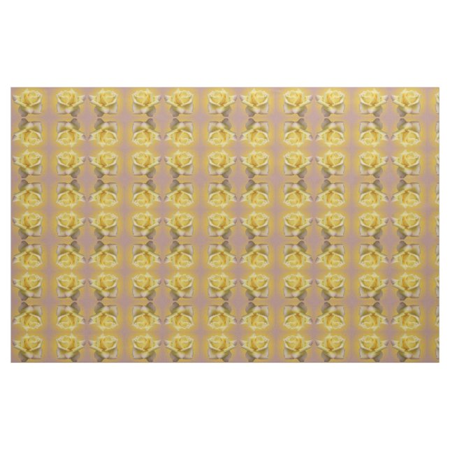 Tecido Tecido Amarelo Tecido Rosa Dourado rosa Flo (Fat Quarter)