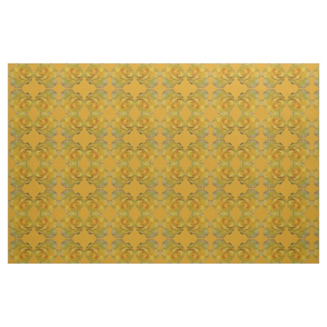 Tecido Tecido Amarelo Tecido Rosa Dourado rosa Flo (Fat Quarter)