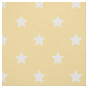 Tecido Tecido: Estrelas amarelas & brancas