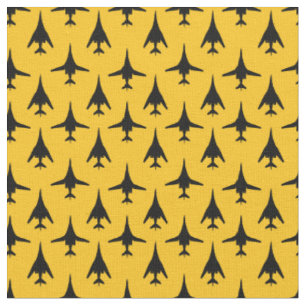 Tecido Tecido-padrão preto no amarelo B-1 Spirit Bomber