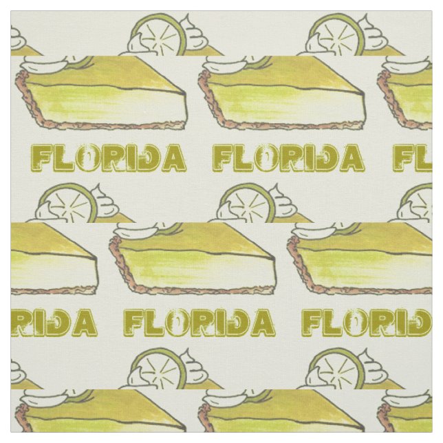 Tecido Teclas FLORIDA FL Limão-chave Torta de Tinta-Chave (Modelo)