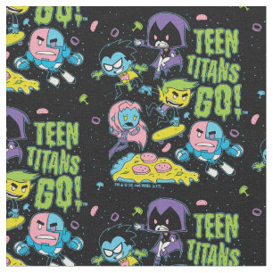 Tecido Teen Titans Go!   Gráfico de pizza da primavera de