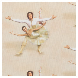 Tecido Tema do balé Pale Pêssegos Dançarinos Design