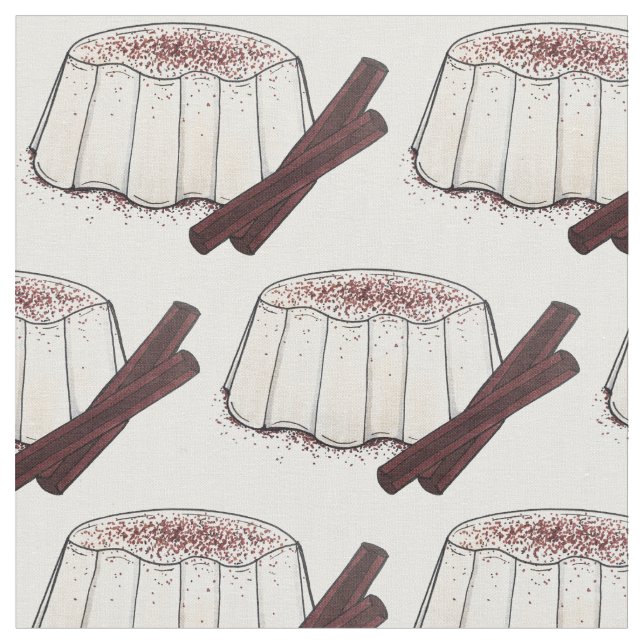 Tecido Tembleque Puerto Rican Coconut Dessert Pudim (Detalhe)