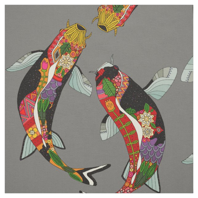 Tecido tempestade do koi (Modelo)