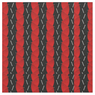 Tecido tendência de moda do padrão preto vermelho
