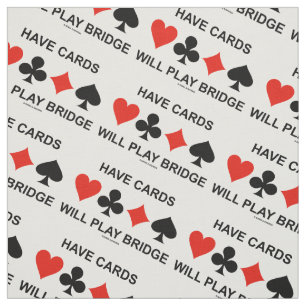 Tecido Tenha cartões jogará ternos do cartão da ponte