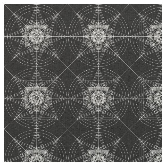 Tecido Terceira geometria sagrado dimensional (Detalhe)