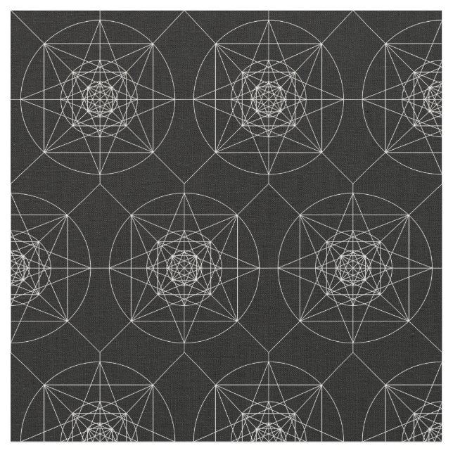 Tecido Terceira geometria sagrado dimensional (Detalhe)