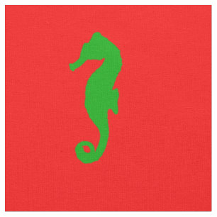 Tecido Terra do Natal Vermelho e Verde