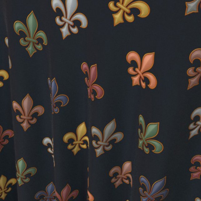 Tecido Terra Escura Floresta Design Fleur-de-lis  (Criador carregado)