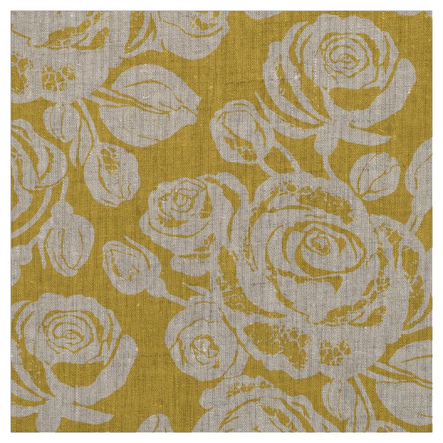 Tecido Terra Rosa Cinderela Dourado (Modelo)