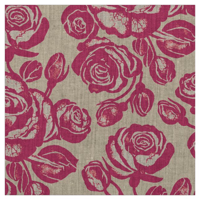 Tecido Terra Rosa Rosa (Modelo)