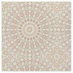 Tecido Terra Terrosa e Padrão Mandala de Ferrugem