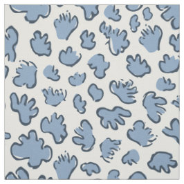 Tecido Terraço Orgânico Denso | Azul-Silvestre Abstrato P