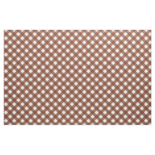 Tecido Terracotta Gingham Patterned