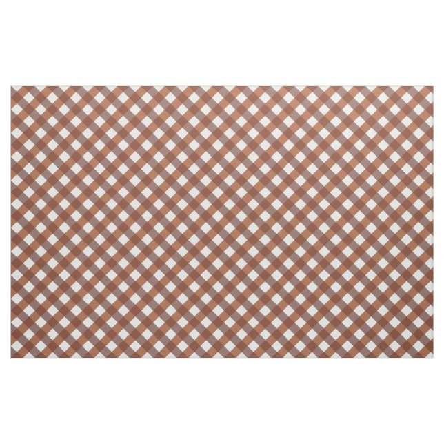 Tecido Terracotta Gingham Patterned (Fat Quarter)