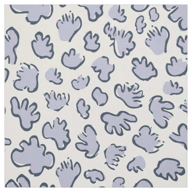 Tecido Terrazo Orgânico Denso | Periwinkle Pálido Abstrat (Modelo)