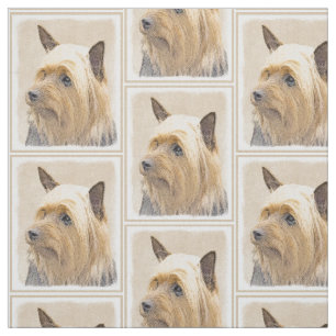 Tecido Terrier de seda que pinta - arte original bonito