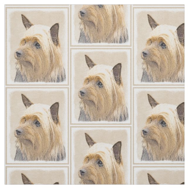 Tecido Terrier de seda que pinta - arte original bonito (Modelo)