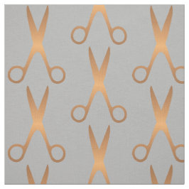 Tecido Tesoura-de-barba salão-ouro tesoura cinza