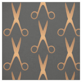 Tecido Tesoura-de-barbeiro de ouro tesoura-de-cinza escur