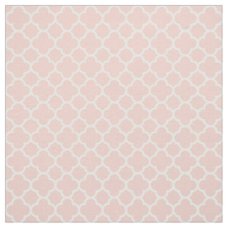 Tecido Teste padrão 2016 de Quatrefoil do coral do rosa