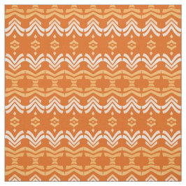 Tecido teste padrão alaranjado étnico